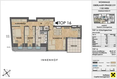3-Zimmer-Wohnung mieten in Wien – 80,37 m², € 1.499 – Bild 12 von 13