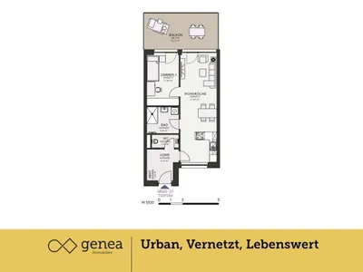 2-Zimmer-Wohnung mieten in Graz – 53,35 m², € 923 – Bild 2 von 31