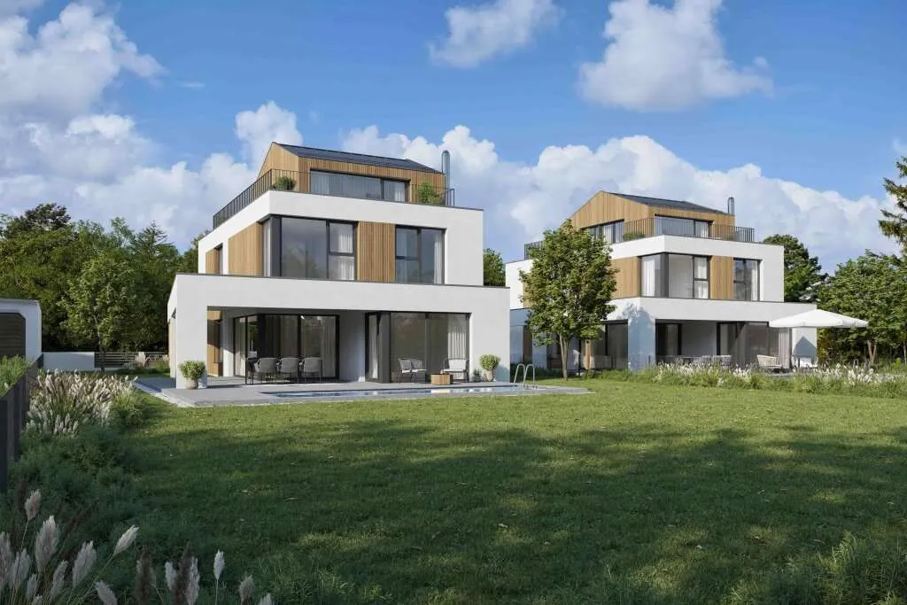 Rarität am BRUNNERBERG - Exklusives Baugrundstück mit Wienblick inkl. Baubewilligung für 2 Villen amt Ausführungsplanung – pohled 2