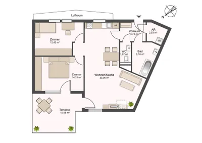 3-Zimmer-Wohnung mieten in Mistelbach – 74 m², € 1.154 – Bild 16 von 16