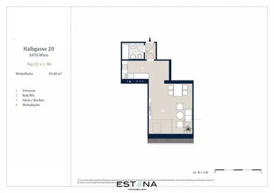1-Zimmer-Wohnung kaufen in Wien – 45,03 m², € 339.000 – Bild 10 von 11