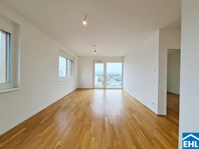 WOHNQUARTIER WILDGARTEN - 3-Zimmerwohnung mit Balkon - fantastischer Weitblick am grünen Rosenhügel! – Bild 2