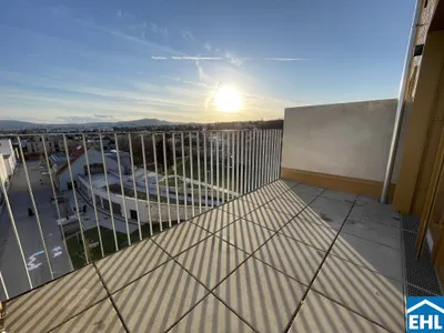 WOHNQUARTIER WILDGARTEN - 3-Zimmerwohnung mit Balkon - fantastischer Weitblick am grünen Rosenhügel!
