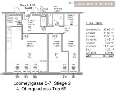 3-Zimmer-Wohnung mieten in Wien – 91,09 m², € 1.340 – Bild 8 von 10