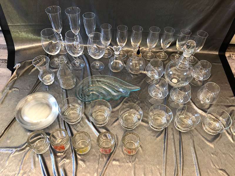 41-teiliges Gläser, Glas, Teelichter und Schüssel / Schale Set - Setpreis