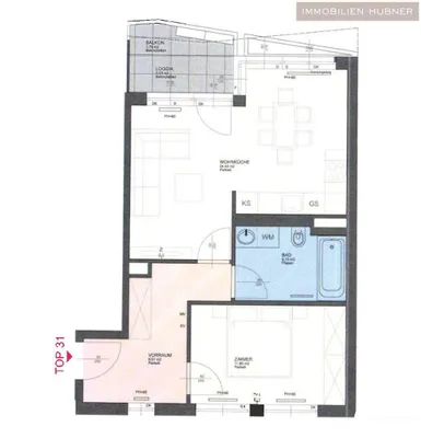 2-Zimmer-Wohnung mieten in Wien – 55 m², € 1.150 – Bild 12 von 13