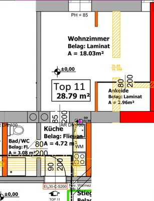 1-Zimmer-Wohnung mieten in Sankt Pölten – 28,86 m², € 551 – Bild 7 von 7
