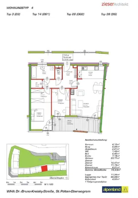 3-Zimmer-Wohnung mieten in Sankt Pölten – 78,11 m², € 1.043 – Bild 10 von 10