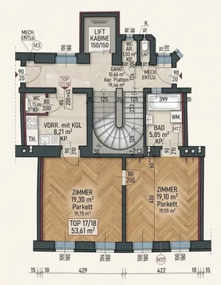 5-Zimmer-Wohnung kaufen in Wien – 53,61 m², € 168.000 – Bild 18 von 19