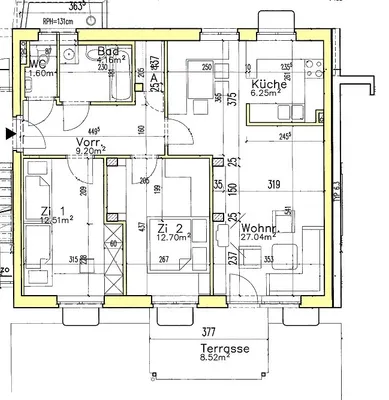 3-Zimmer-Wohnung mieten in Murtal – 73,3 m², € 452 – Bild 2 von 2