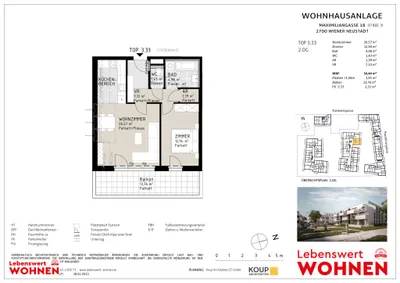 2-Zimmer-Wohnung mieten in Wiener Neustadt – 54,95 m², € 792 – Bild 12 von 15