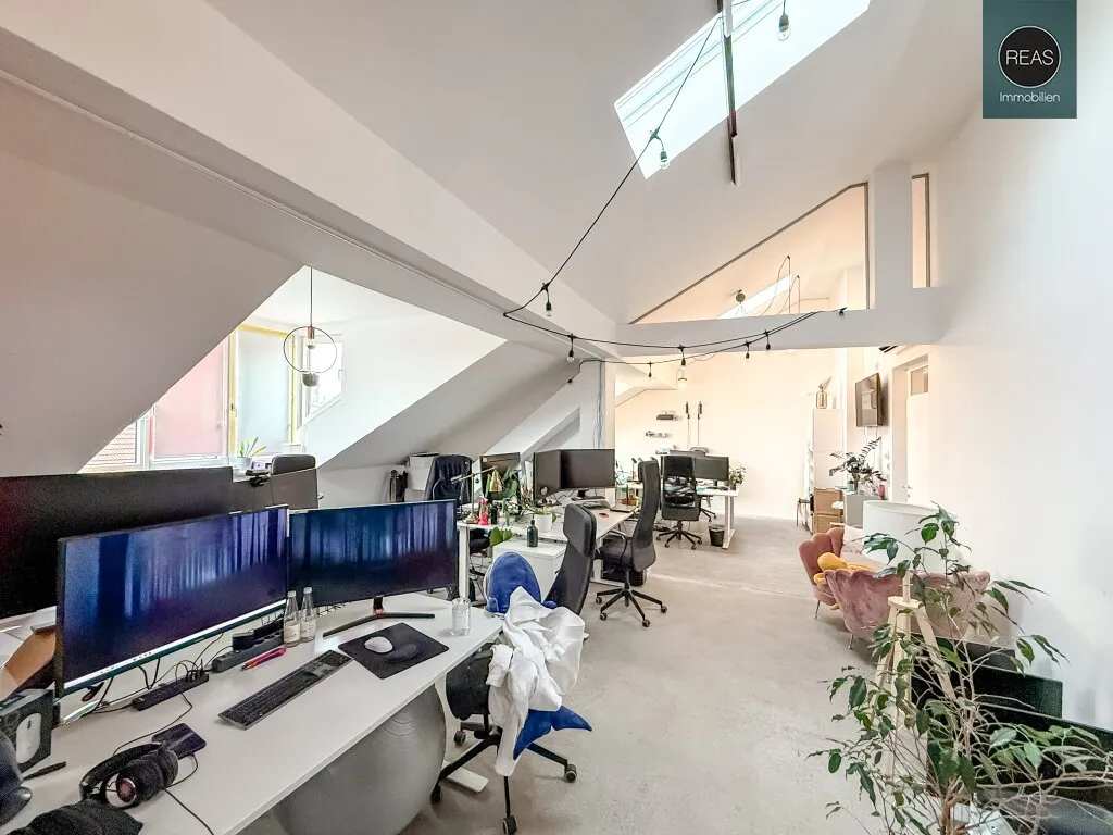 Stylisches Maisonette - Büro mit atemberaubender Dachterrasse nahe Naschmarkt! Garagen verfügbar! - Ansicht 3