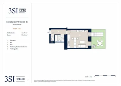 1-Zimmer-Wohnung kaufen in Wien – 32,79 m², € 199.000 – Bild 11 von 11