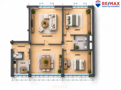 4-Zimmer-Wohnung mieten in Mödling – 125 m², € 1.529 – Bild 10 von 10