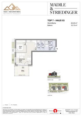 2-Zimmer-Immobilie kaufen in Feldkirchen – 48,49 m², € 419.000 – Bild 4 von 4