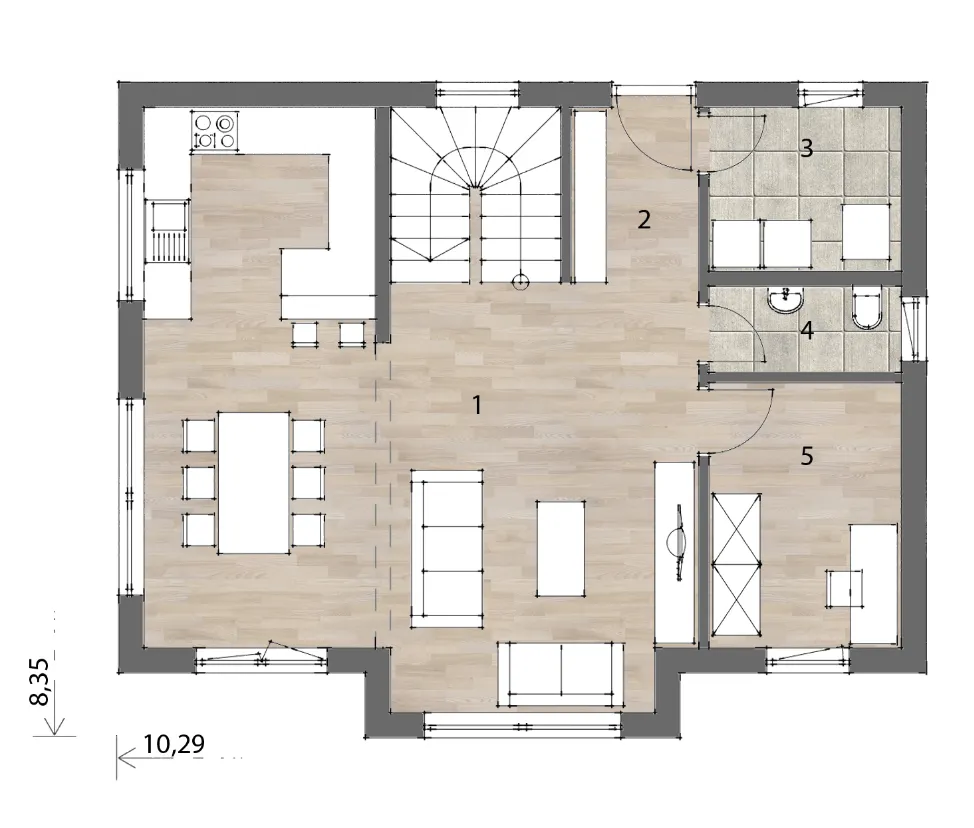 Kaufen statt Mieten Mansardenhaus ab 190.000,- inkl. Fundament / Grundstück vorhanden - Ansicht 3