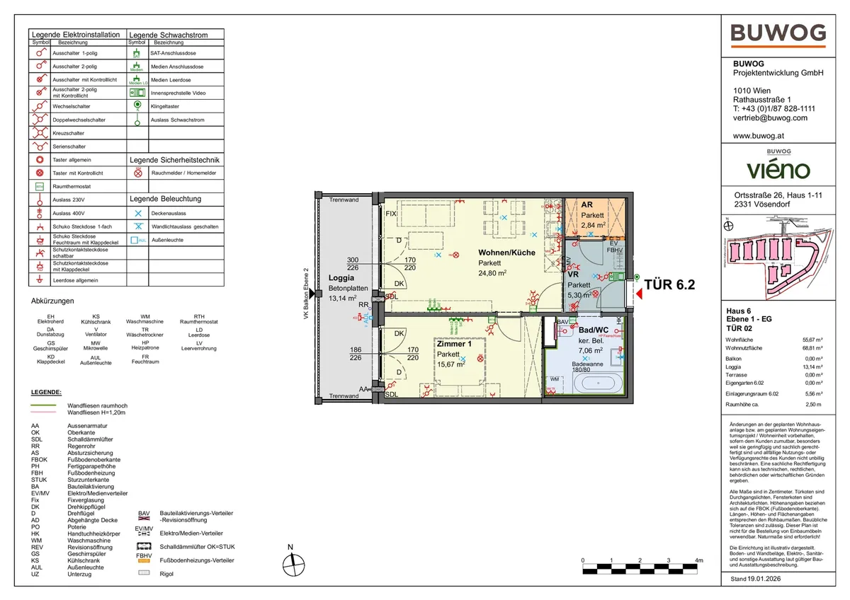 viéno - Gemütlicher 2-Zimmer-Erstbezug mit LOGGIA ab 11/2026, provisionsfrei vom Bauträger - Ansicht 2