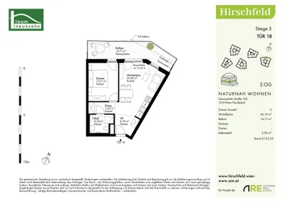 Immobilie kaufen in Wien – 45,19 m², € 245.000 – Bild 25 von 25