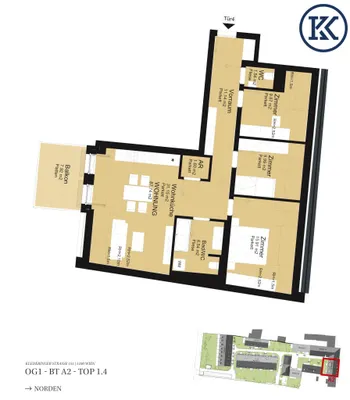 4-Zimmer-Wohnung kaufen in Wien – 87,74 m², € 591.000 – Bild 5 von 5