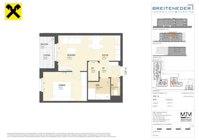 2-Zimmer-Wohnung kaufen in Korneuburg – 47,85 m², € 289.800 – Bild 6 von 6