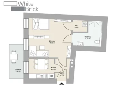 1-Zimmer-Wohnung kaufen in Wien – 32,61 m², € 214.000 – Bild 20 von 20
