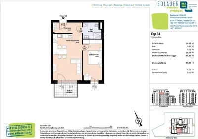 2-Zimmer-Wohnung mieten in Sankt Pölten – 57,3 m², € 916 – Bild 11 von 12