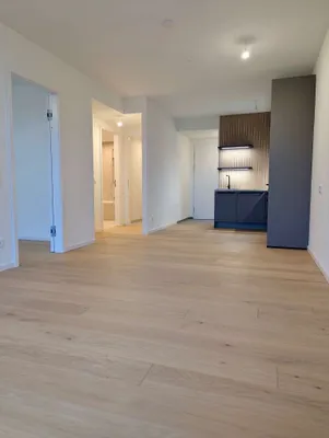 Exklusive Wohnung im Projekt Grünblick: 2 Zimmer mit Loggia (Deckenkühlung, Concierge, Fitnessraum, Infinity-Outdoor-Pool, Sauna, Dining Raum, Urban Gardening), direkt beim U2-Stadion, provisionsfrei – Bild 3