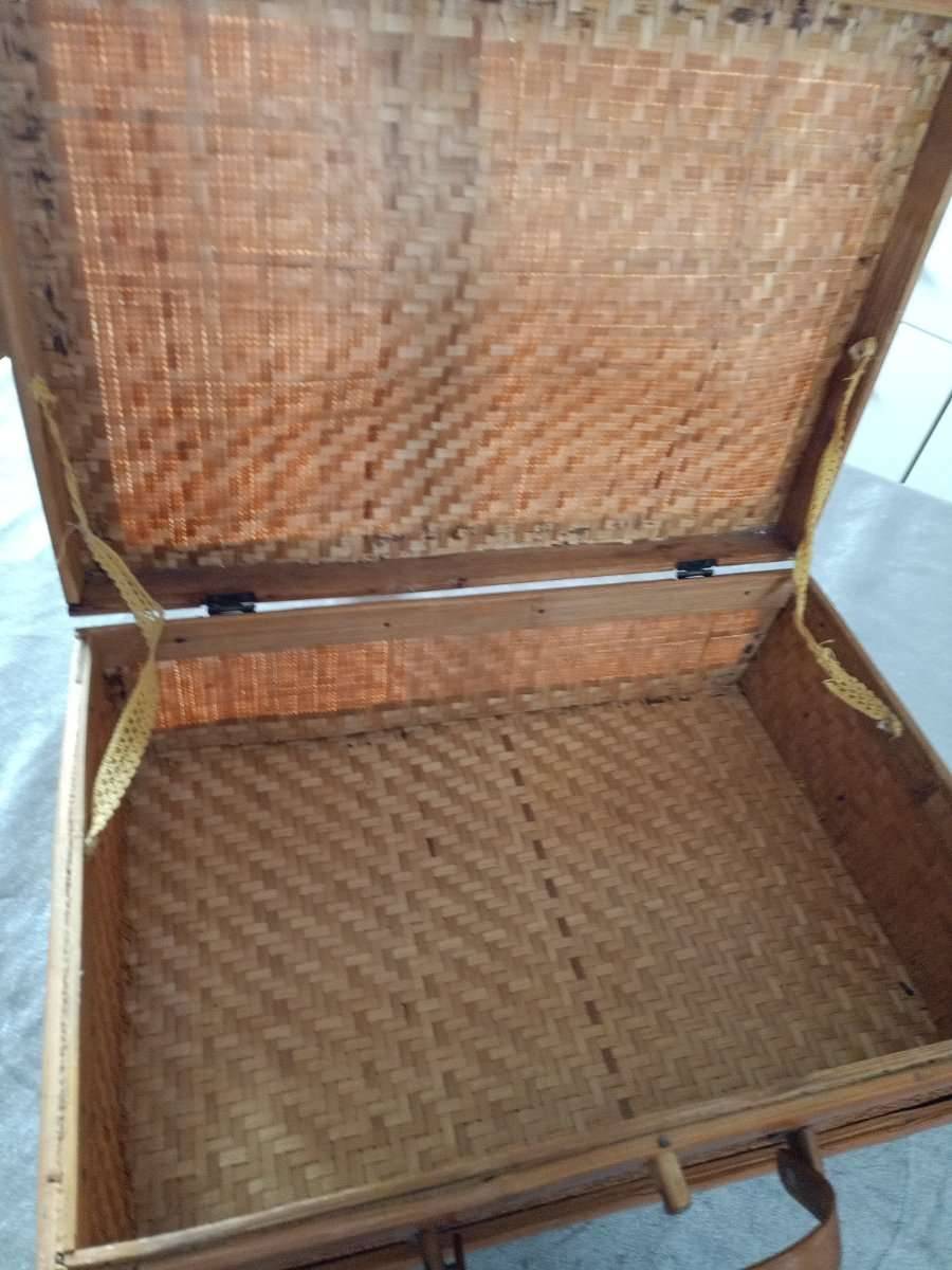 Vintage Bambus Rattan Korb Koffer,  43,- (4070 Eferding) - willhaben