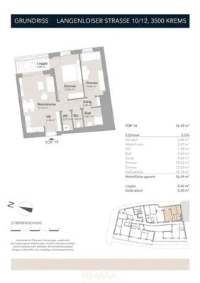 3-Zimmer-Wohnung kaufen in Krems an der Donau – 56,49 m², € 300.000 – Bild 11 von 12