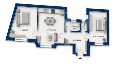 3-Zimmer-Wohnung kaufen in Wien – 66,82 m², € 349.000 – Bild 7 von 22