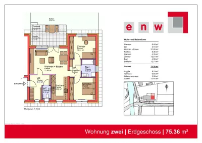3-Zimmer-Wohnung mieten in Hartberg-Fürstenfeld – 84,56 m², € 618 – Bild 2 von 2