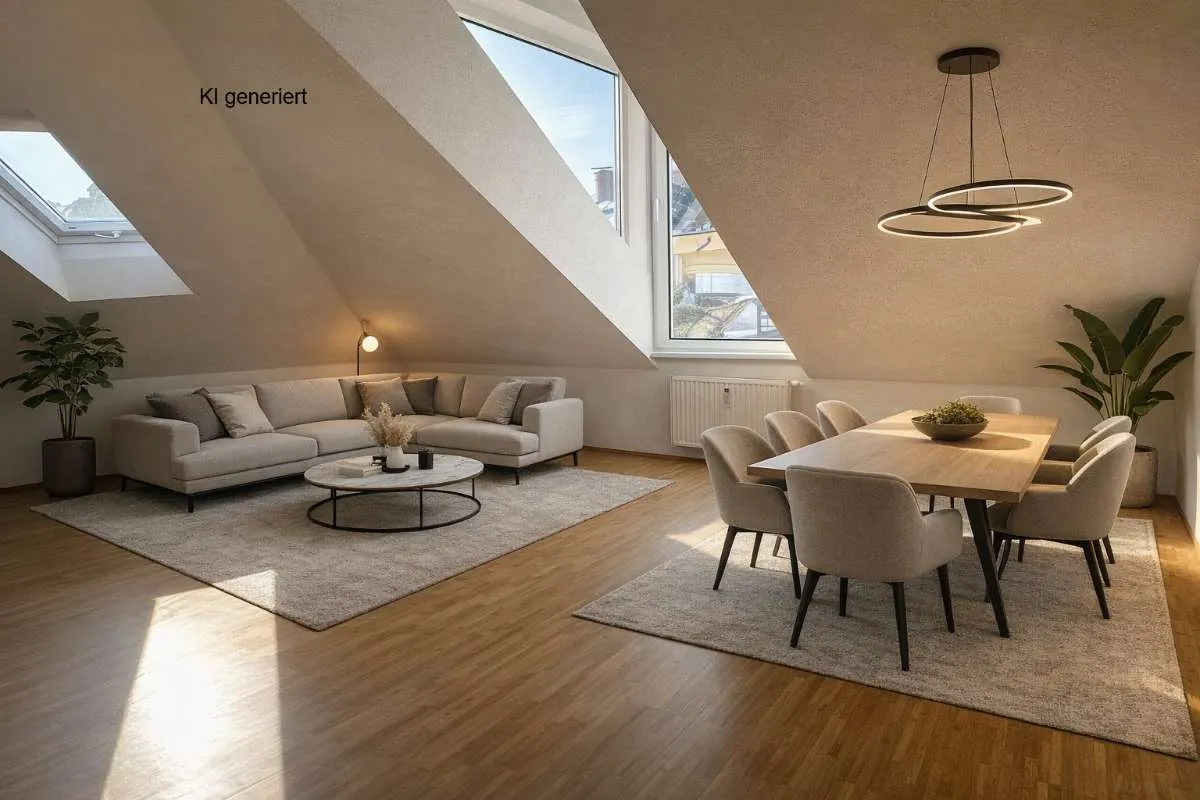 Nähe Innenstadt, schöne DG Maisonette in einem sanierten Altbauhaus mit Balkon und Schloßbergblick - Ansicht 3
