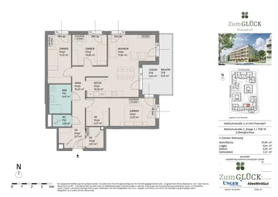 4-Zimmer-Wohnung mieten in Tulln – 97,99 m², € 1.390 – Bild 13 von 13