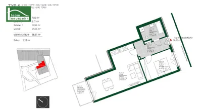 2-Zimmer-Wohnung mieten in Graz – 56,91 m², € 759 – Bild 16 von 16