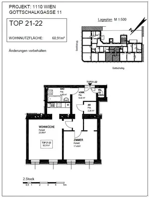 2-Zimmer-Wohnung kaufen in Wien – 60,91 m², € 249.000 – Bild 18 von 19