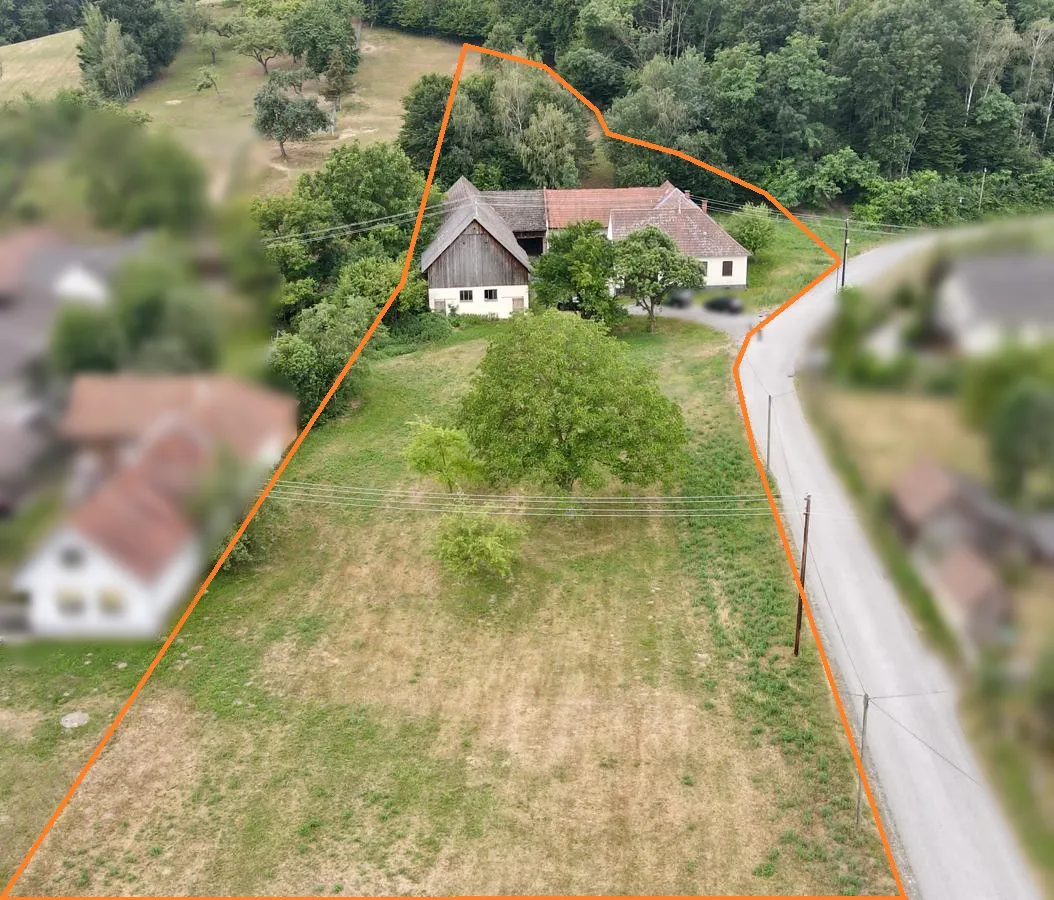 Sanierungsbedürftiger Vierkanthof in ruhiger Ortsrandlage! 6.100 m² Grundstück mit 4.100 m² Bauland & Platz für Tierhaltung - Ansicht 3