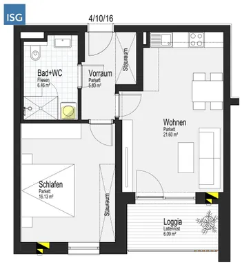 2-Zimmer-Wohnung mieten in Ried im Innkreis – 50 m², € 531 – Bild 4 von 13