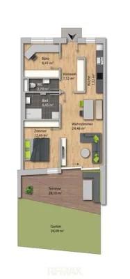 3-Zimmer-Wohnung mieten in Vöcklabruck – 70 m², € 1.568 – Bild 21 von 21