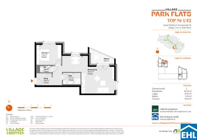 2-Zimmer-Wohnung kaufen in Wien – 55,72 m², € 513.000 – Bild 12 von 12