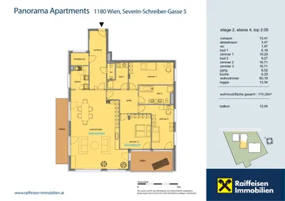 4-Zimmer-Wohnung mieten in Wien – 174,35 m², € 4.199 – Bild 15 von 15