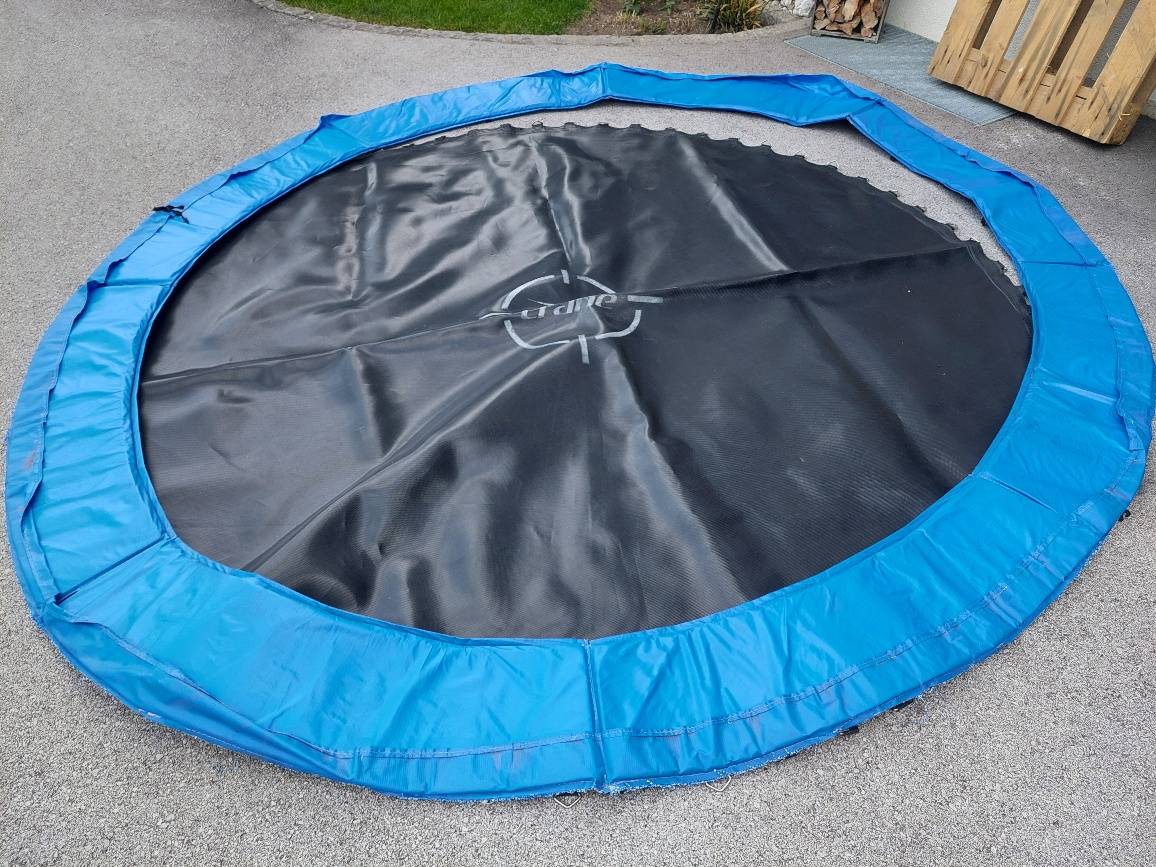 Trampolin 3m mit Gestänge und Sicherheitsnetz