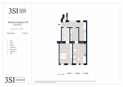 3-Zimmer-Wohnung kaufen in Wien – 77,03 m², € 185.000 – Bild 8 von 8
