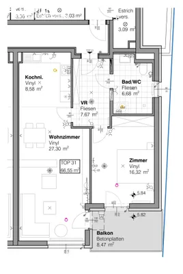 2-Zimmer-Wohnung mieten in Korneuburg – 66,55 m², € 868 – Bild 18 von 18