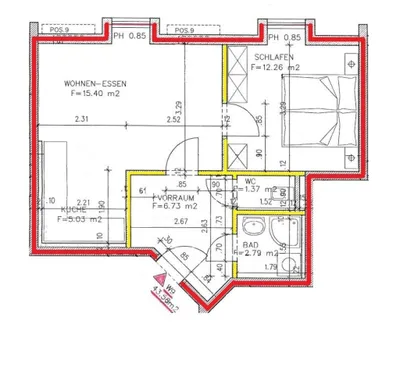 2-Zimmer-Wohnung mieten in Hartberg-Fürstenfeld – 43,58 m², € 471 – Bild 11 von 11