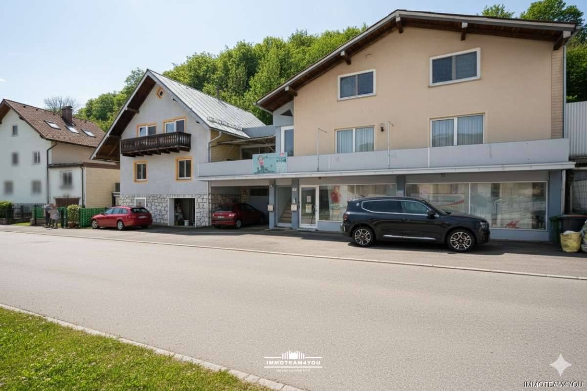 Zwei Häuser mit 3 Wohnungen und Geschäftslokal in Vöcklabruck. Sicher Finanzieren durch Mieteinnahmen. - Ansicht 2
