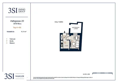 1-Zimmer-Wohnung kaufen in Wien – 16,19 m², € 79.000 – Bild 8 von 8