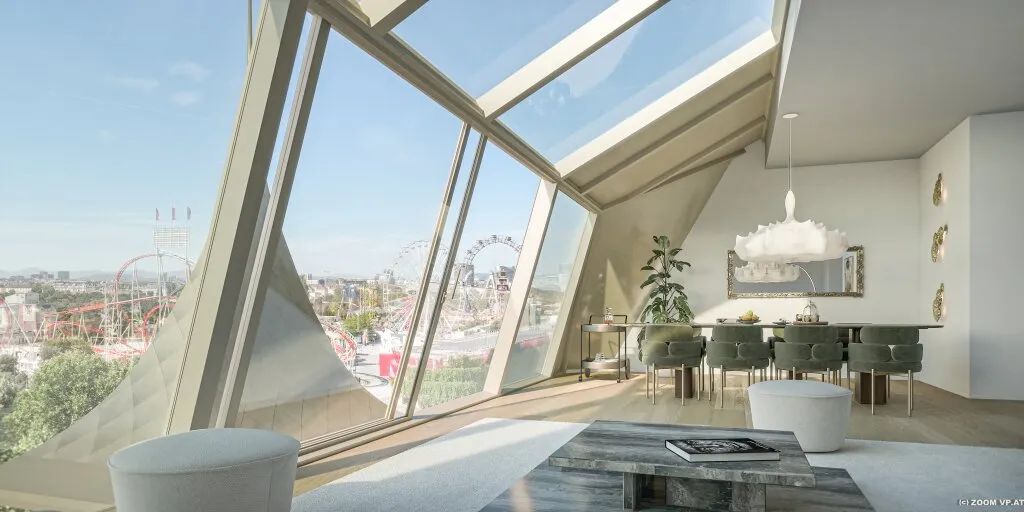 MAISON 29 - L'art de vivre | Fantastischer Weitblick über den Prater I Großzügig angelegte Maisonette mit 2 Terrassen I Historisches Türmchen am Dach - View 2