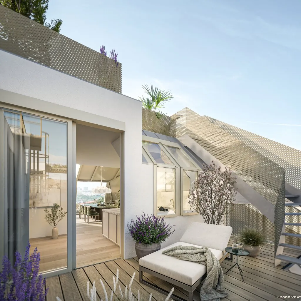 MAISON 29 - L'art de vivre | Fantastischer Weitblick über den Prater I Großzügig angelegte Maisonette mit 2 Terrassen I Historisches Türmchen am Dach - View 3