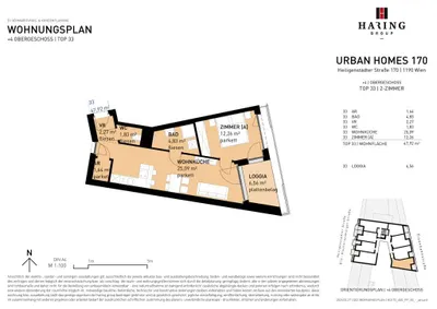 2-Zimmer-Wohnung kaufen in Wien – 47,4 m², € 404.500 – Bild 6 von 6