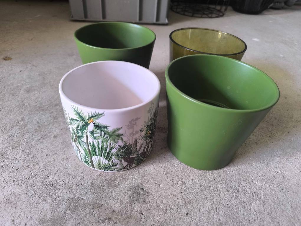 Blumentöpfe 4er Set grün